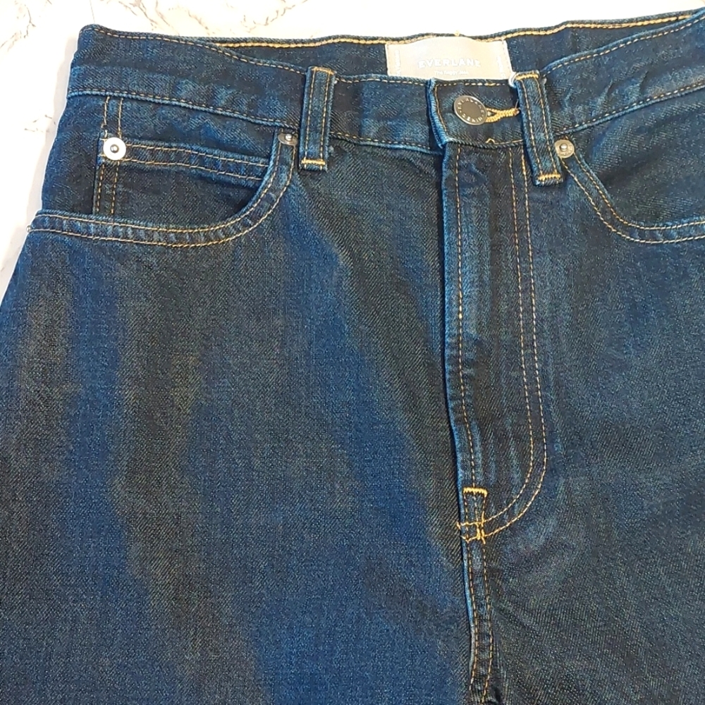 Everlane Baggy Jeans in Dark Blue Denim - Picture 6 of 10